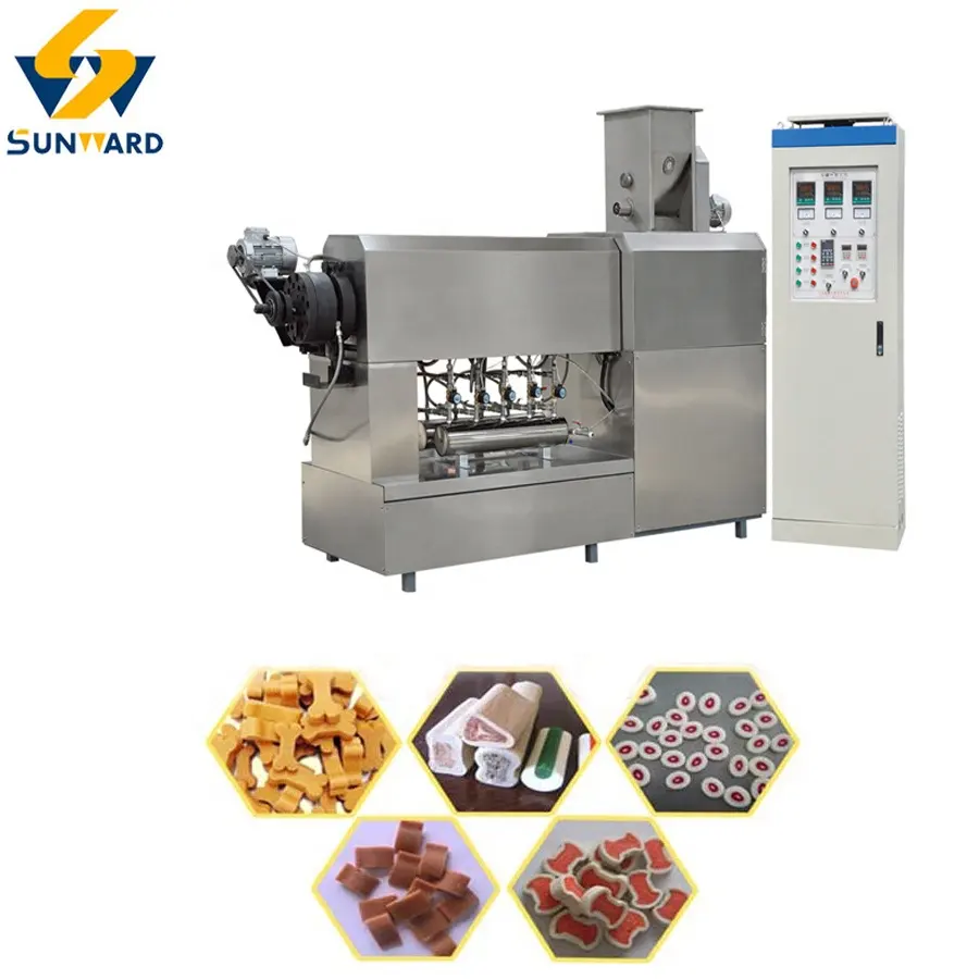Various Shapes Pet Treats /Dog Chews Snack Food Processing Extruder machine for factory use