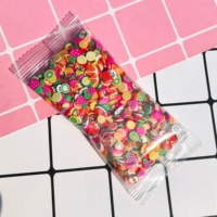 Nouvelles tranches de fruits en pâte polymère de 5 mm, 10 g/sac, plusieurs types, pour slime, artisanat, accessoires DIY