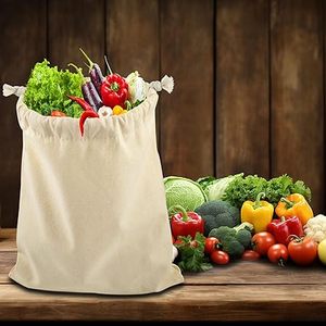 Commercio all'ingrosso della fabbrica borse di cotone con coulisse grandi riutilizzabili prodotti sacchetti di tela bustina di <span class=keywords><strong>tessuto</strong></span> per il pane di conservazione degli alimenti - Product Image 5