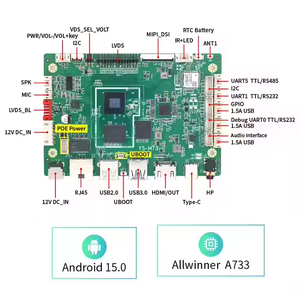 Sản xuất YS-M73 A733 Allwinner Board 4GB android15 LVDS mipi Wifi nhúng công nghiệp Bo mạch chủ cho kỹ thuật số hiển thị menu - Product Image 2
