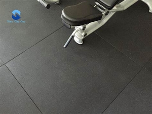 Piastrelle in Gomma 1m x 1m/50x50cm per Palestra Domestica Sport Fitness Pavimentazione Ignifuga per Palestra - Product Image 3