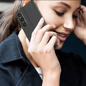 Laudtec Sjk754 portefeuille carte coque de téléphone en cuir couleur Pure Simple affaires mince léger couverture de luxe pour Sony Xperia 1 5 10 - Product Image 1