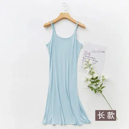 Night Dress Nighty Dresses Ladies Sleepwear Long Slip Dress for Woman Sexy Young Sexi Girls Sexy Summer Jersey Round Neck SQ3091