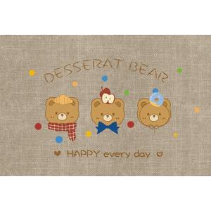 Alfombra de Baño Rectangular Tipo Lino con Diseño de Oso Invernal, Absorbente, Antideslizante y de Secado Rápido - Product Image 2