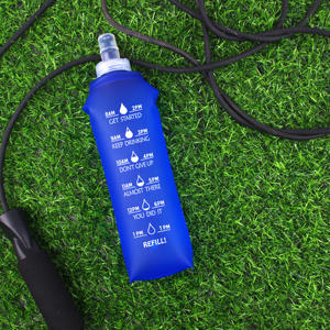 500ML extérieur course à pied doux de qualité alimentaire TPU pliable bouteille d'eau Sport <span class=keywords><strong>sac</strong></span> à eau flacon souple presser - Product Image 4