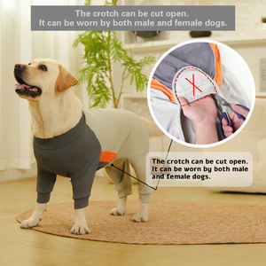 Grande cão pequeno Onesie mangas compridas anti-lambendo derramamento verão respirável impressão traje <span class=keywords><strong>extra</strong></span>-grande elasticidade para animais de estimação 10-120 - Product Image 2