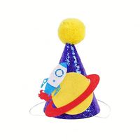 DIY Joyeux Anniversaire Chapeau Bébé Première Année Décoration Queue de Sirène Fête de Bébé Chapeau d'Anniversaire Décorations de Fête d'Anniversaire Fournitures
