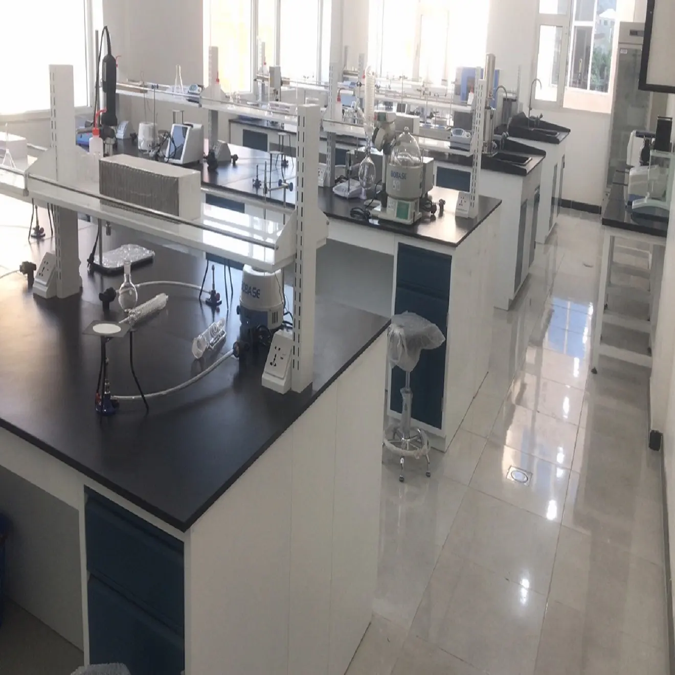 high-efficiency New design lab work bench custom thickness of worktop laboratory furniture