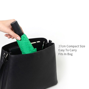 Green Folding Automatic Fold <b>Umbrella</b> for Kids Compact Windproof Travel <b>Umbrella</b> Waterproof - Product Image 2