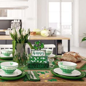 Bloques de Madera para el Día de San Patricio con Adorno de Trébol, Decoración de Mesa, Artesanía Hecha a Mano - Product Image 4