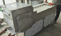 RVS vissegmenten snijmachine voor verse en diepvriesvis, uniforme snijmachine