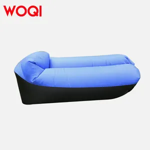 WOQI adulto plegable Camping playa impermeable sofá inflable con almohada perezoso Camping cama