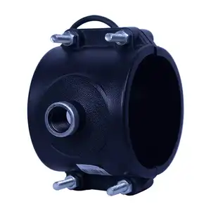 Hdpe 110mm 안장 클램프 Pn16 고품질 파이프 클램프 안장 Hdpe Hdpe 피팅 클램프 안장