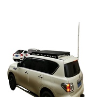 JIZHEN Panier de toit en alliage d'aluminium à double couche Accessoires pour Toyota FJ Cruiser et Land Cruiser Patrol pour barres de toit de voiture