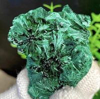 100% cristal de roche naturel pierre Malachite brut cristal spécimen chrysocolle spécimen pour la décoration