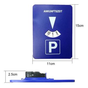 Disque de stationnement numérique en plastique imprimé avec logo personnalisé / minuteur de stationnement électronique, accessoires extérieurs, minuteur de voiture numérique automatique - Product Image 2