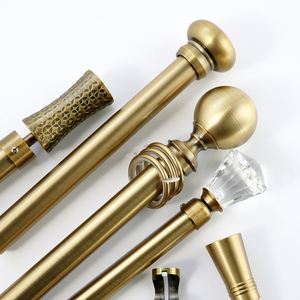 <span class=keywords><strong>Aste</strong></span> per Tende di Lusso in Stile Europeo, Costruzione in Alluminio Solido con Finali Decorati per Ville e Hotel, Lunghezza Personalizzabile - Product Image 6