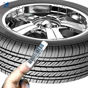 Pegatinas impermeables para neumáticos de coche, rollo de hoja de impresión blanca en rollos, etiquetas personalizadas, servicios y etiqueta de vulcanización de aceite