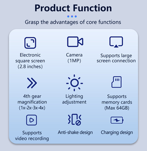 Máquina de Visión Digital con Pantalla Cuadrada, Ampliación de 4 Niveles con Fuente de Luz Múltiple y Soporte para Tarjeta de Memoria - Product Image 6