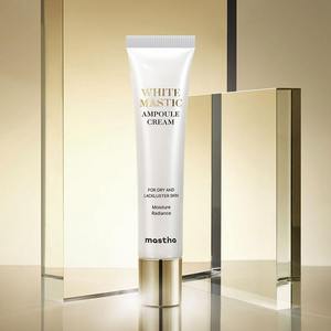 Korean White Mastic Ampoule <b>Cream</b> with T3 Vegan Collagen & Ceramide Wrinkle Care & <b>Brightening</b> Dual Functional Cosmetics - Product Image 6