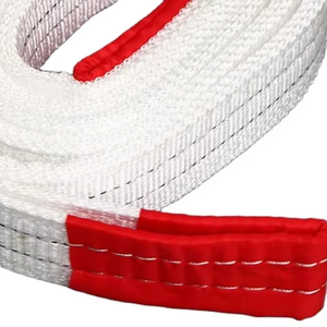 สายรัดผ้าสลิงยกแบนทำจากโพลีโพรพิลีนสีขาวมีความแข็งแรงสูง - Product Image 3