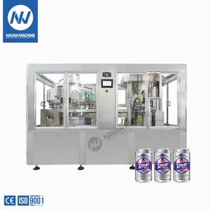 Riempitrice automatica di lattine per bevande Navan succo di Soda birra bere lattine di alluminio riempitrici sigillatrici