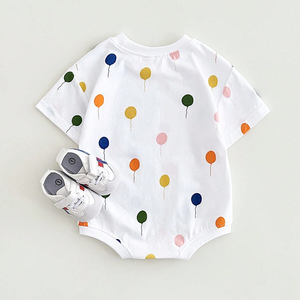 Pagliaccetto estivo con stampa personalizzata pigiama Casual per neonati e neonati con vendita calda <span class=keywords><strong>abbigliamento</strong></span> per ragazzi con chiusura a cerniera - Product Image 2