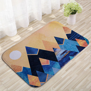 Alfombrillas de franela transfronterizas, tapetes para puertas, estampados por transferencia térmica, creativos de Shanhe, absorbentes y antideslizantes para cocina y baño - Product Image 3