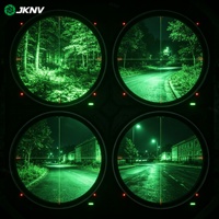 Kacamata Penglihatan Malam Panoramik 120 Derajat JKNV DB212 Gen2 Plus Empat Tabung FOV Lebar Terpasang di Helm NVG