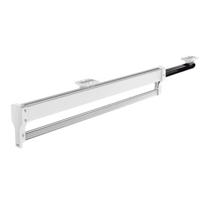 Riel de ropa de armario de aluminio retráctil de metal personalizado - Product Image 1