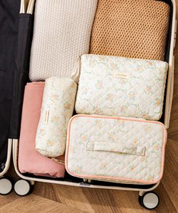 Linda Bolsa de Maquillaje Floral <span class=keywords><strong>Coqueta</strong></span>, Bolsa de Cosméticos, Bolsa de Aseo para Mujeres y Niñas - Product Image 3