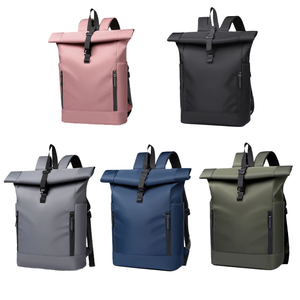 Tùy chỉnh du lịch không thấm nước tuck hiện đại có thể mở rộng cuộn hàng đầu Đại Học Túi máy tính xách tay rollup đô thị đi bộ đường dài Daypack ROLLTOP Ba lô cho nam giới - Product Image 2