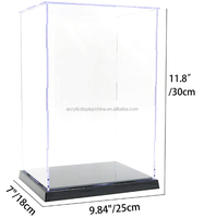 Présentoir en acrylique transparent pour 0,8 pièces, assemblage de boîtier de comptoir, organisateur de Cube, Protection anti-poussière, vitrine