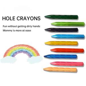 Crayons à la <span class=keywords><strong>cire</strong></span> Bview Art 12/24/36 couleurs, sans salissure des mains, crayons en forme d'arachide, crayons lavables et sûrs pour les tout-petits, ensemble <span class=keywords><strong>de</strong></span> pastels à l'huile pour enfants - Product Image 6