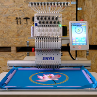 Machine à broder industrielle domestique à tête unique JINYU, nouvelle, haute efficacité, automatique et informatisée