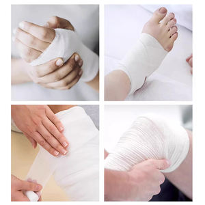 طقم أوشحة طبية جراحية تورّد المصنع للعناية بالجروح إسعافات أولية طقم أوشحة طبية للاستعمال مرة واحدة مريح التهوية - Product Image 3