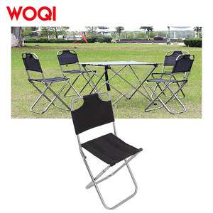 เก้าอี้พับพกพา Woqi โครงอะลูมิเนียมสีดำ ผ้า Oxford สำหรับตั้งแคมป์ ตกปลา สวนกลางแจ้ง ขนาด 23.5x22x47 ซม. - Product Image 4