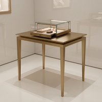 Vitrines de présentation de bijoux de luxe sur mesure avec éclairage LED, écologiques, étanches, en verre trempé robuste pour magasins de détail