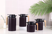 Carafe isotherme en acier inoxydable à large ouverture avec poignée, en stock