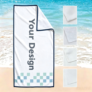 Serviette de plage en coton personnalisée de haute qualité, en gros - Product Image 1