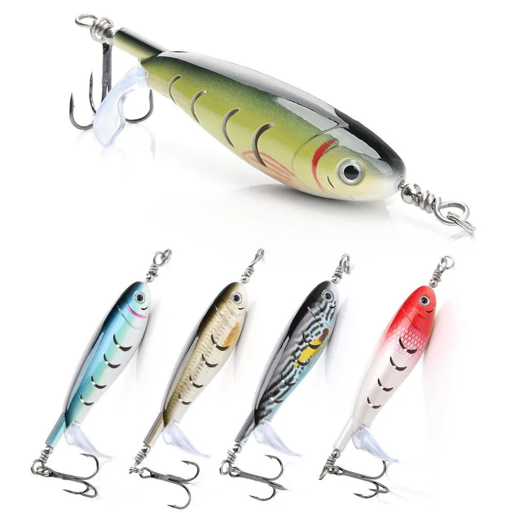 Whopper Plopper 100 millimetri 9g Artificiale Bait Top Water Fishing Lure Rotante Coda Wobblers Ruotare Professionale Pesca Isca