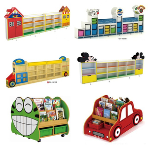 Bibliothèque en bois pour enfants en forme de grenouille à vendre, étagères à livres pour enfants QX-202D - Product Image 2