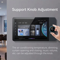 Productos para Hogar Inteligente LangYeao Hub Gateway Zigbee Wifi Panel de Interruptor de Vidrio Táctil de 4/6/7 Pulgadas Tuya Alexa Control Central de Pared