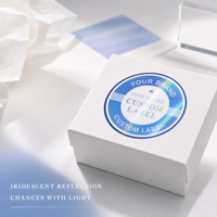 Étiquette personnalisée pour emballage privé, impression d'autocollants de produits, logo de marque, autocollant en vinyle holographique résistant à l'huile et à l'eau