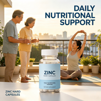 Capsules de zinc à étiquette privée OEM, certifiées Halal, vente en gros en vrac de compléments alimentaires