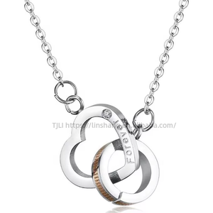 สินค้าขายดี สร้อยคอพร้อมจี้คู่รัก ฉันรักคุณ - Product Image 3