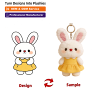 minimale de commande prix d'usine délai de livraison rapide cadeaux promotionnels porte-clés en peluche personnalisé