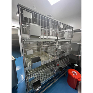 Jaulas de Conejo de Acero Inoxidable para Laboratorio, con Ruedas, Tipo de Alimentación Seca, Certificación CE, PUJIA PJJY-R01, para un Descanso y Alimentación Cómodos - Product Image 2