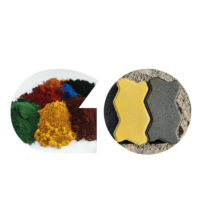 Pigment oxyde de fer noir pavage bloc couleur poudre pour les acheteurs