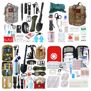 Kit di Emergenza per <span class=keywords><strong>Campeggio</strong></span> all'Aperto, Kit di Pronto Soccorso, <span class=keywords><strong>Attrezzatura</strong></span> di Sopravvivenza con Borsa Compatibile Sistema Molle, <span class=keywords><strong>Tenda</strong></span> d'Emergenza - Product Image 1